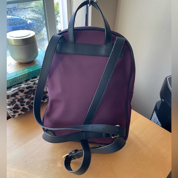 Kate Spade Wilson Road Bradley Backpack plumb with black embellishments - Picture 15 of 16